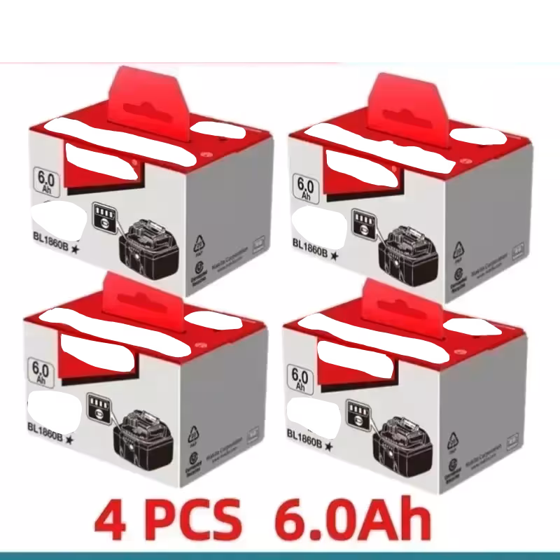 Makita BL1860 BL1850B BL1840 BL1830 pakaitinis 18V akumuliatorius su krovikliu elektriniams įrankiams