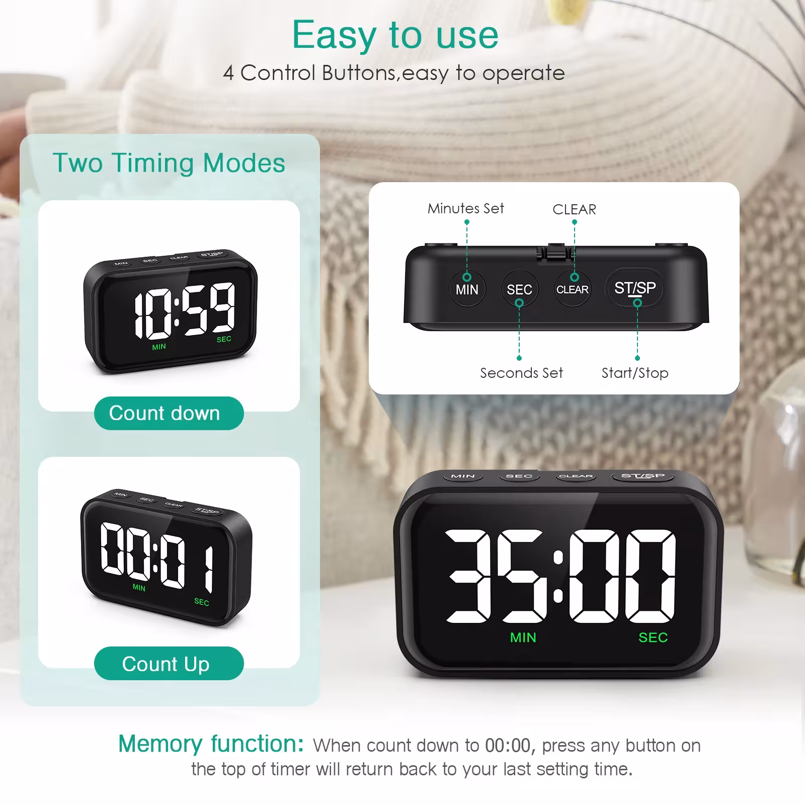 timer da cucina digitale