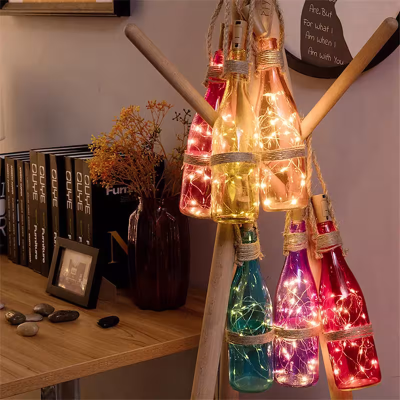 Guirlande LED pour bouteille de vin