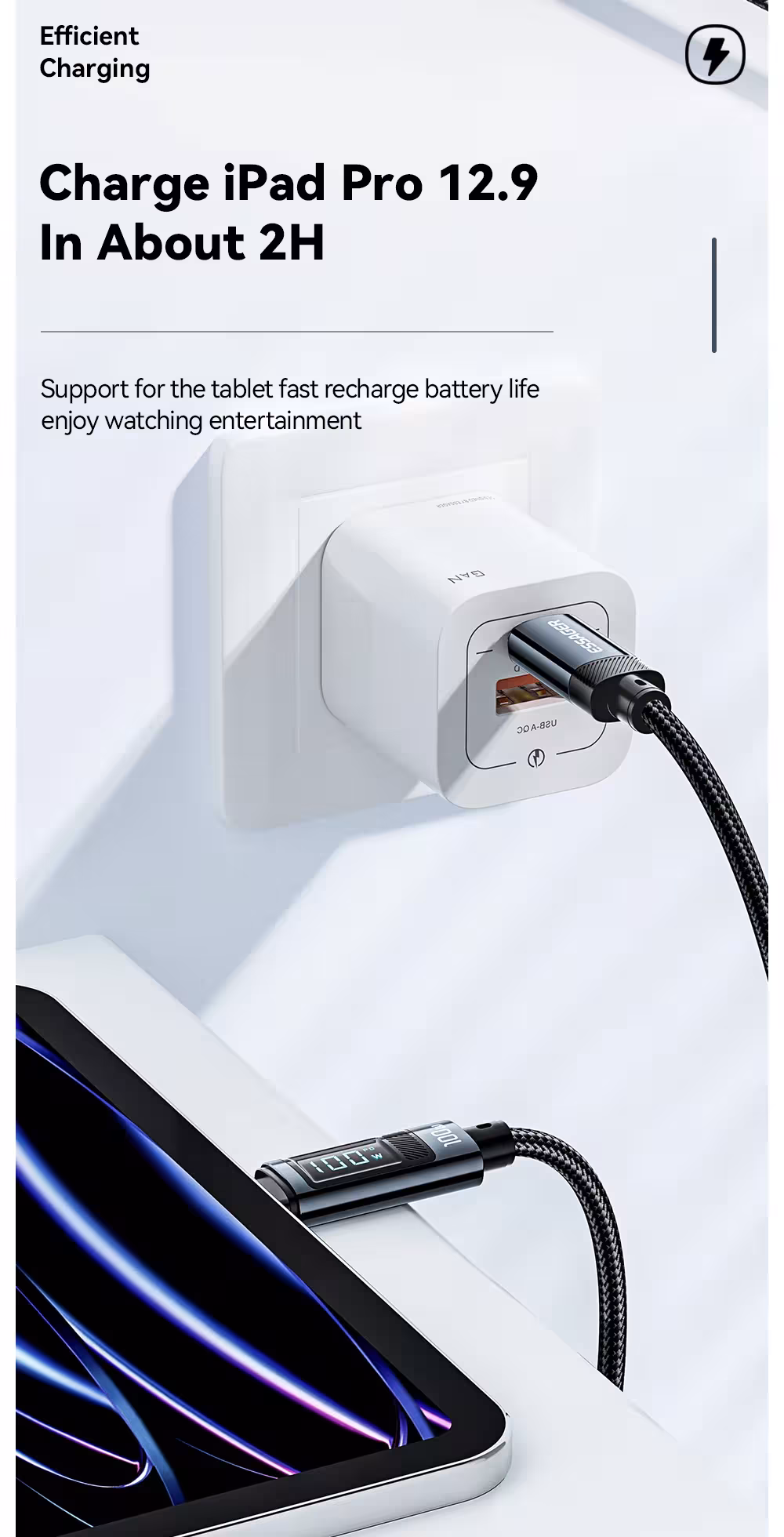USB-C kabelis 240W