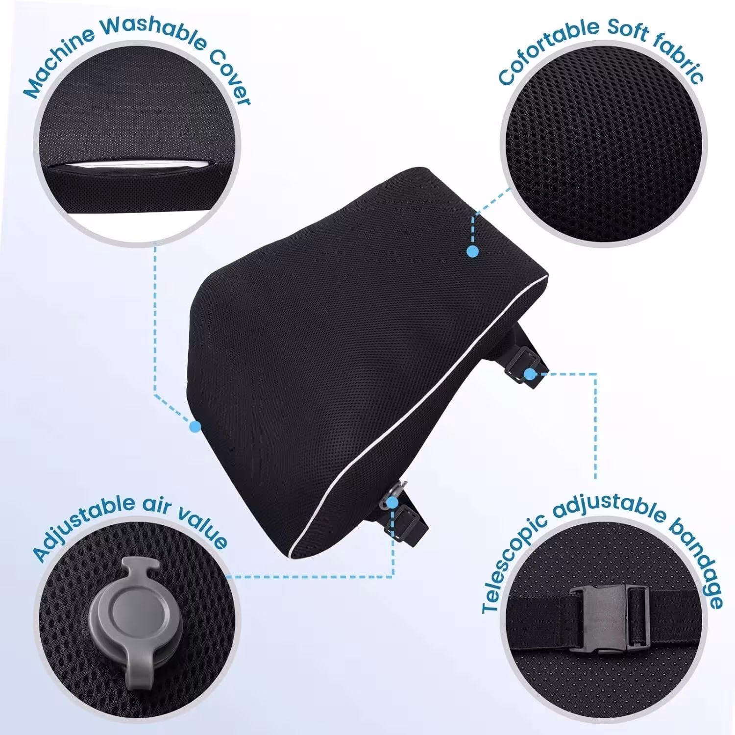 almohadilla de soporte lumbar