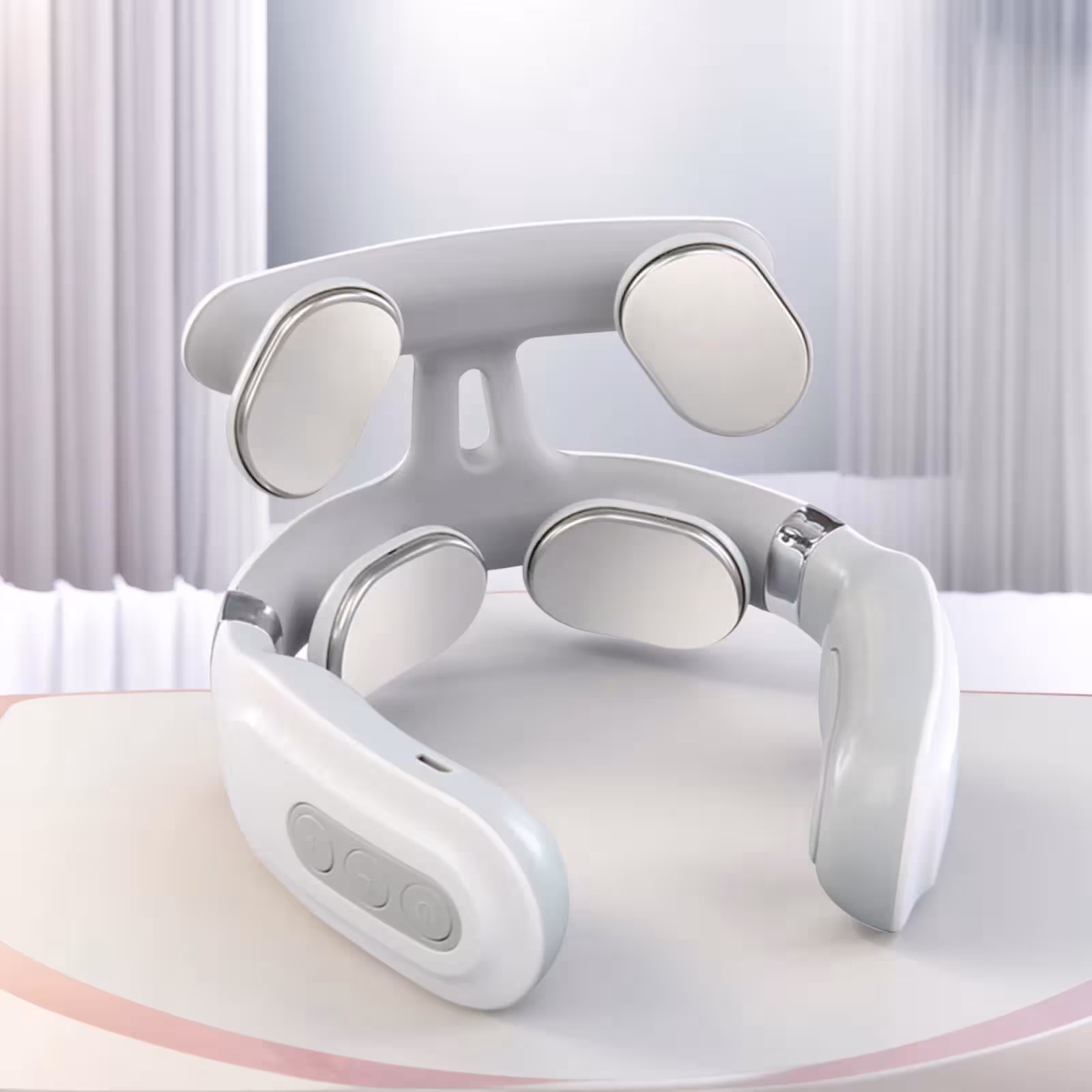 Machine électrique de massage du cou et des épaules avec 4 têtes, chauffage et vibrations