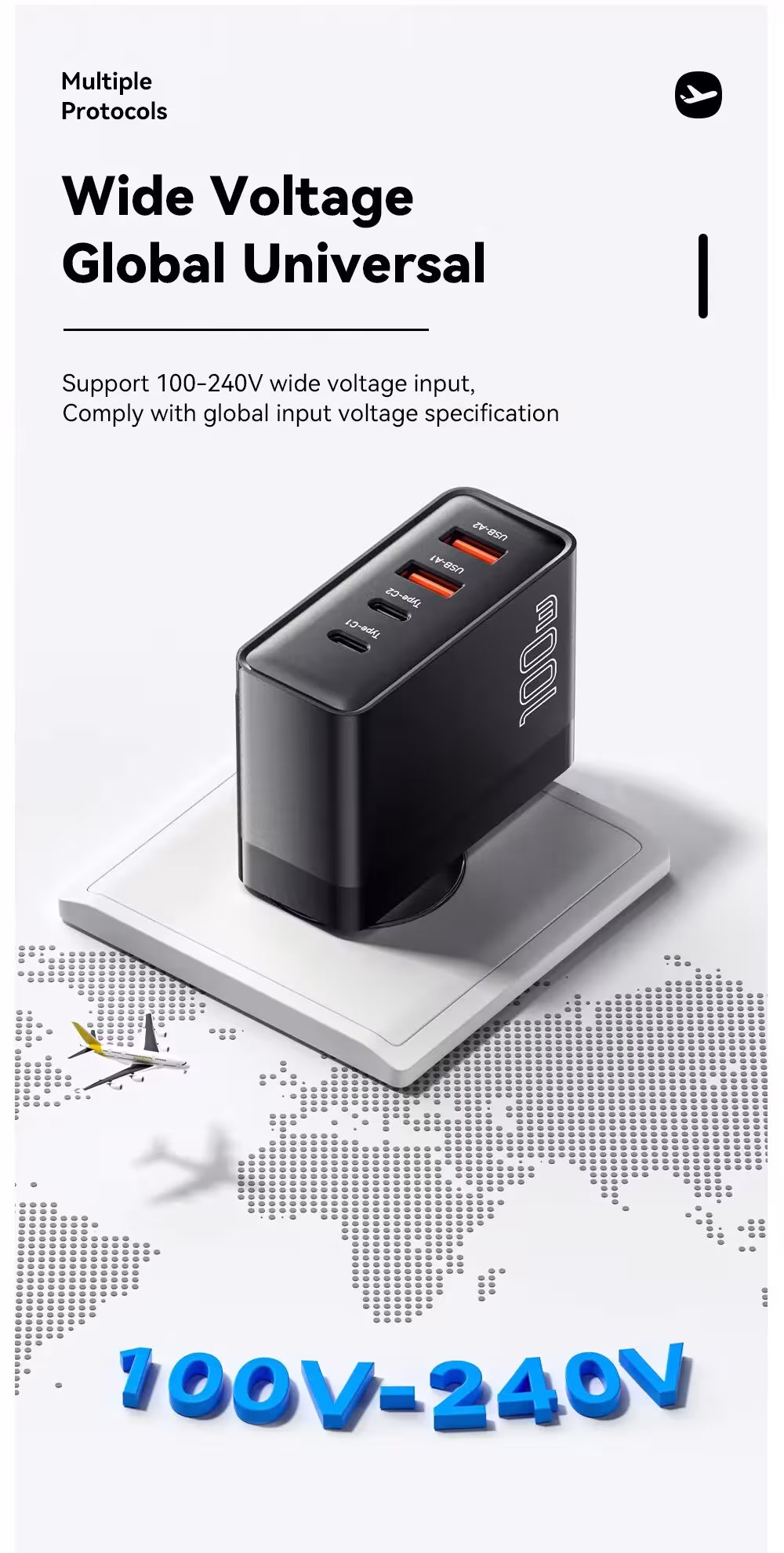 Chargeur GaN 100W