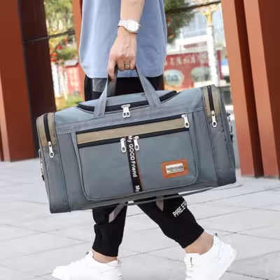 Sac de sport de voyage en nylon pour hommes et femmes 60cm grande capacité