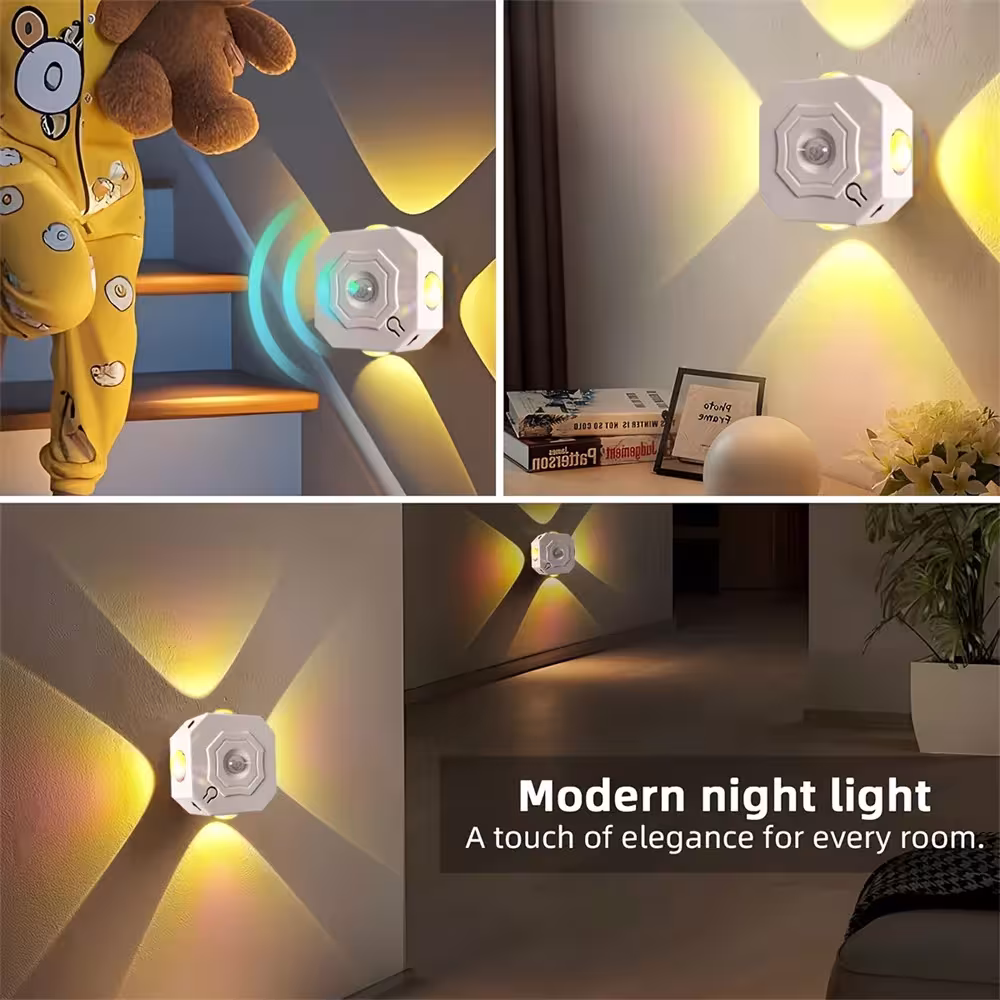 judesio jutiklio LED lempa