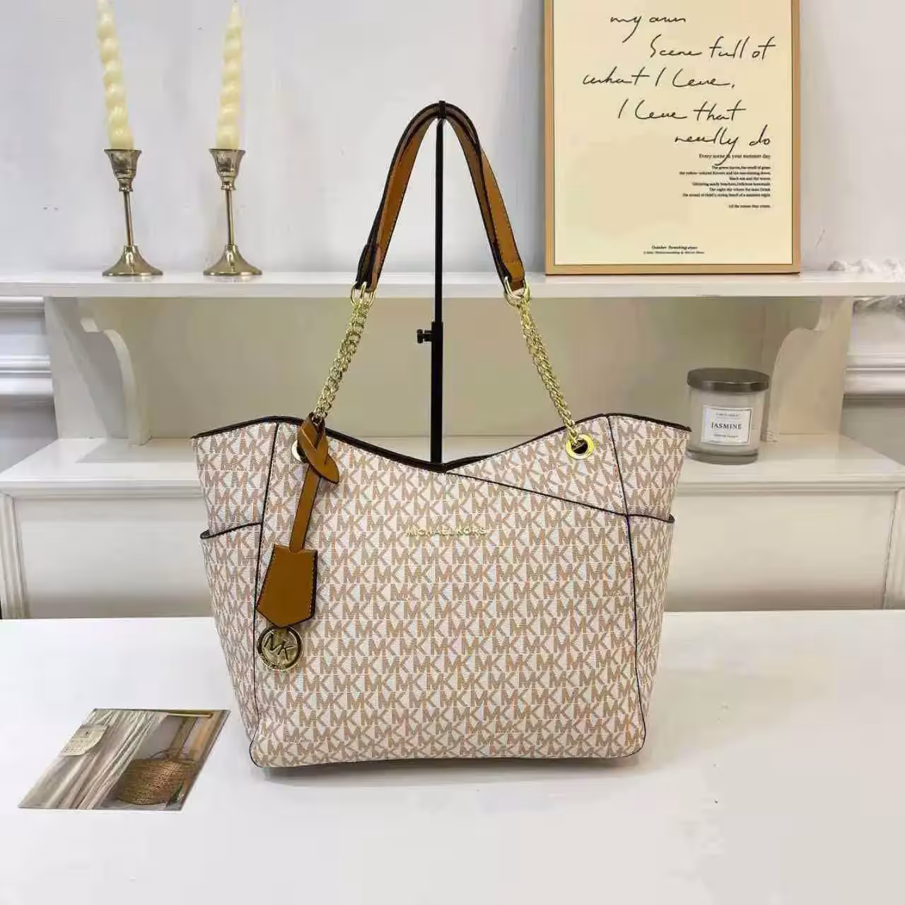Michael Kors MK rankinė 2026 įvairūs stiliai pečių ir nešiojamos grandinės krepšys