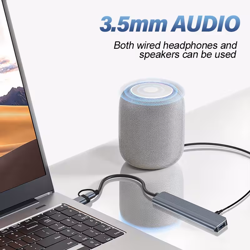Adaptador USB 8 en 1
