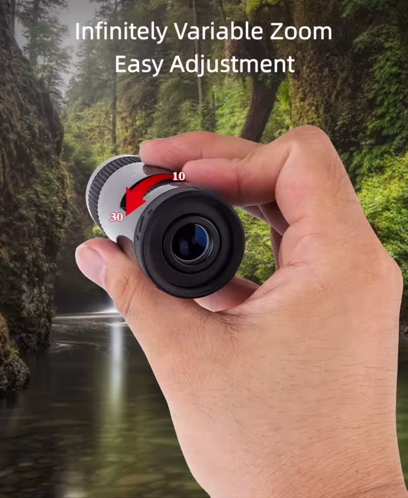 monocular mini 10-30x21