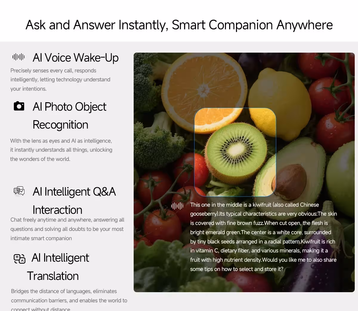 Smart glasses with translation