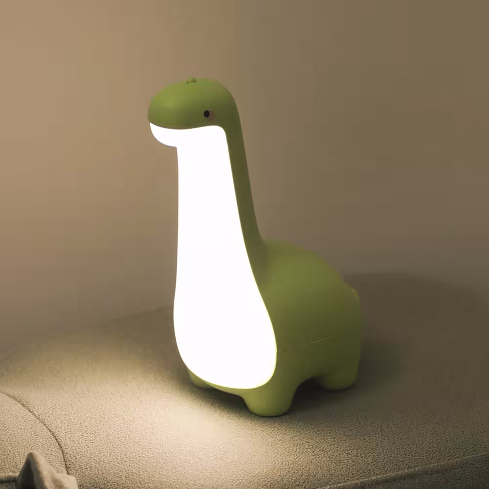 dinozauro naktinė lempa
