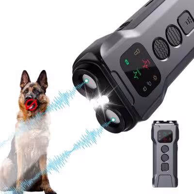 Dispositivo de reposo para perros ultrasónicos con luz LED para 35 metros