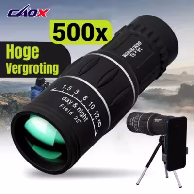 CAOX 16x52 Monokular mit Doppel-Fokus und hoher Vergrößerung