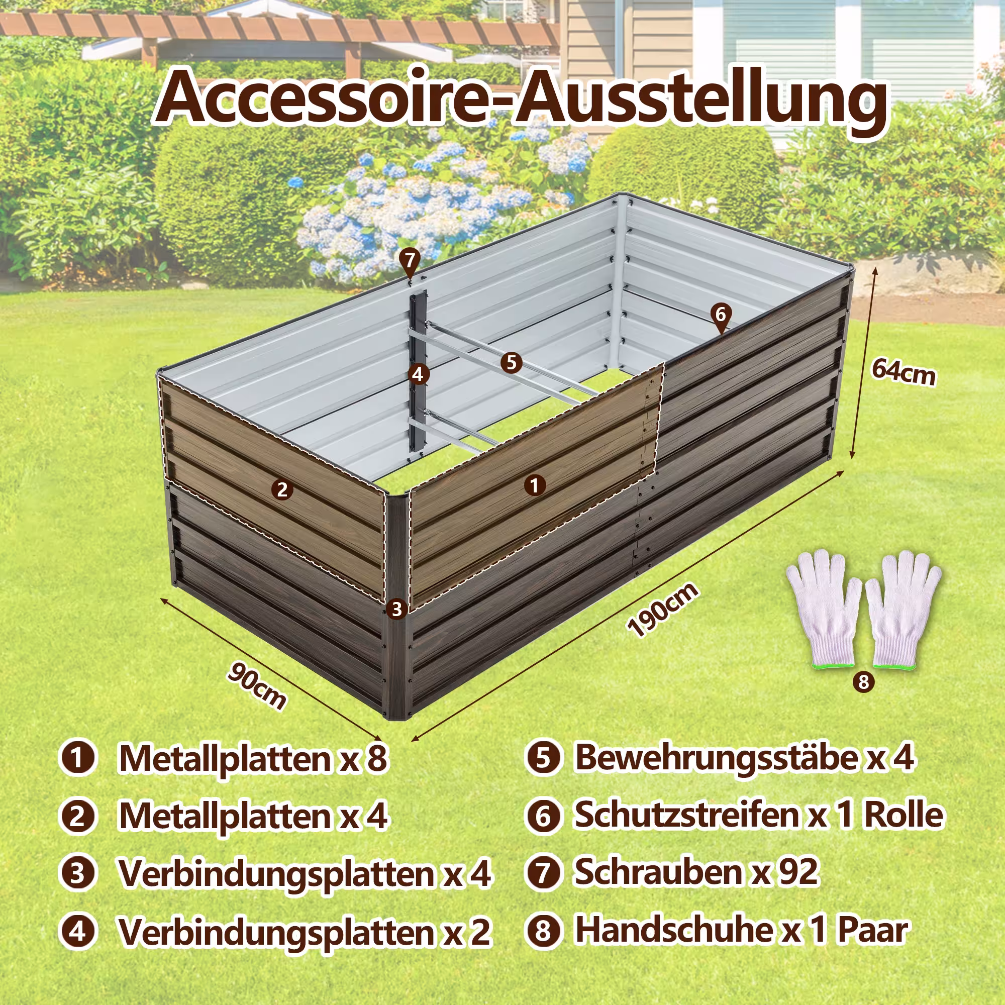 raised metal garden