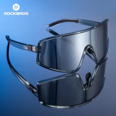 Lentes fotocromáticos protegidos por ROCKBROS UV400, marcos antideslizantes y gafas antitracing para bicicletas