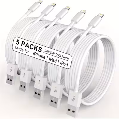 Cable USB Lightning para teléfonos iPhone 14 13 12 11 Pro Max XR Xs, 2m, cable de carga rápida
