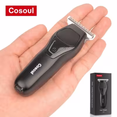 COSOUL kompaktiškas barzdos trimeris vyrams, profesionalus plaukų kirpimo prietaisas su USB-C įkrovimu