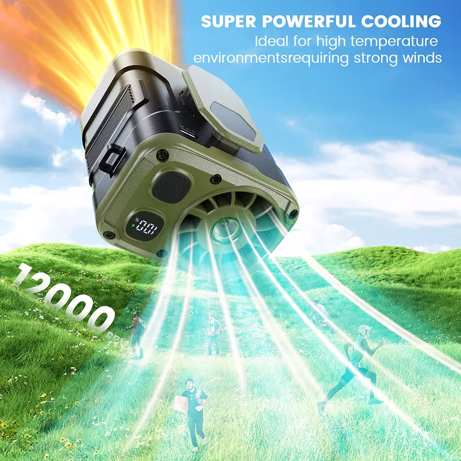 ventilador de cintura con power bank