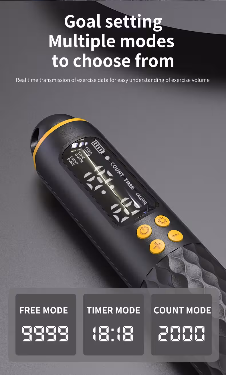 cuerda para saltar digital inalámbrica
