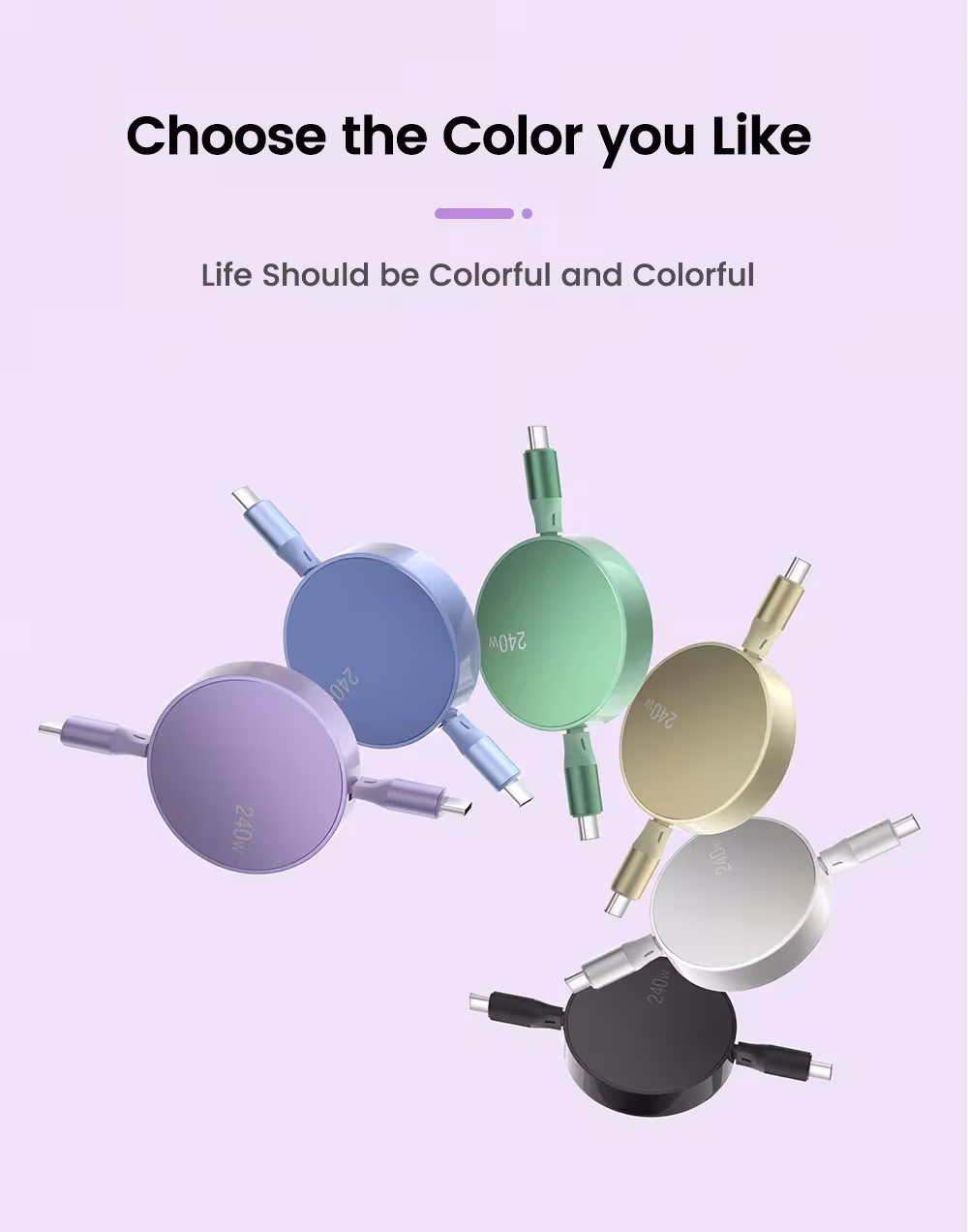 câble USB-C rétractable