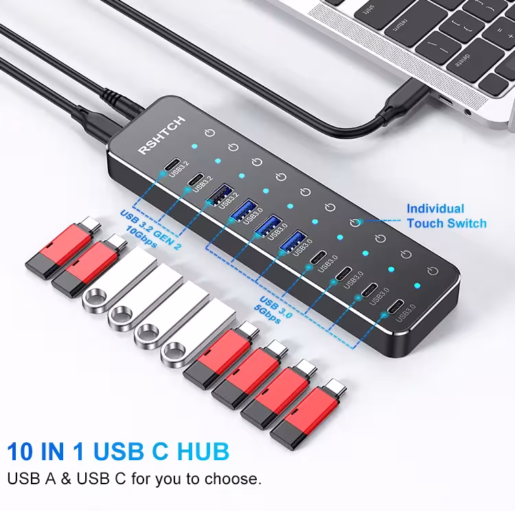 Adattatore USB C 10 in 1