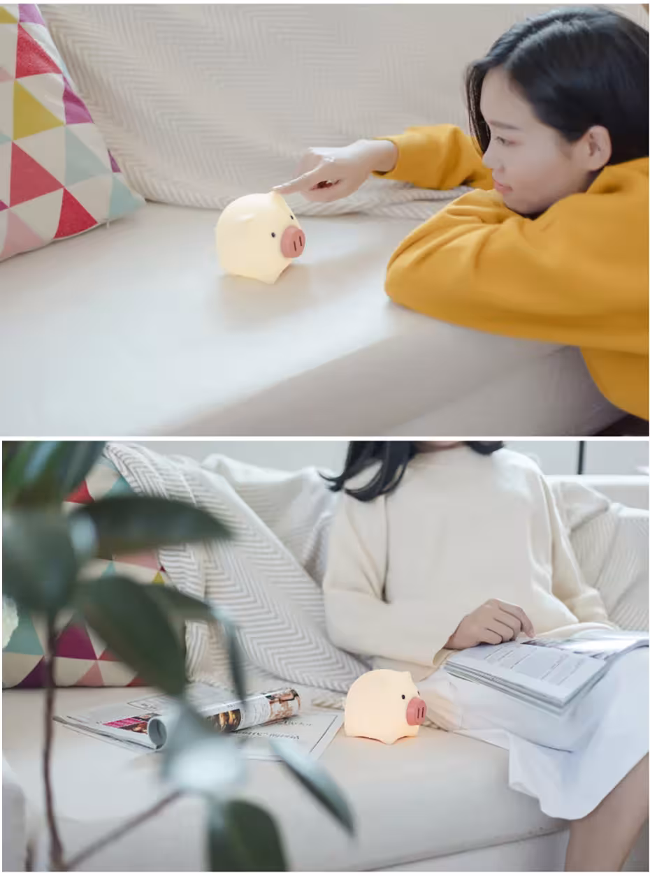 lampada notturna in silicone