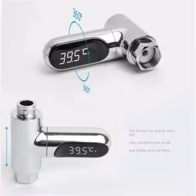 Digitales LED-Wassertemperaturmessgerät mit elektronischer Anzeige für Whirlpool, Dusche und Wasserhähne im Haushalt