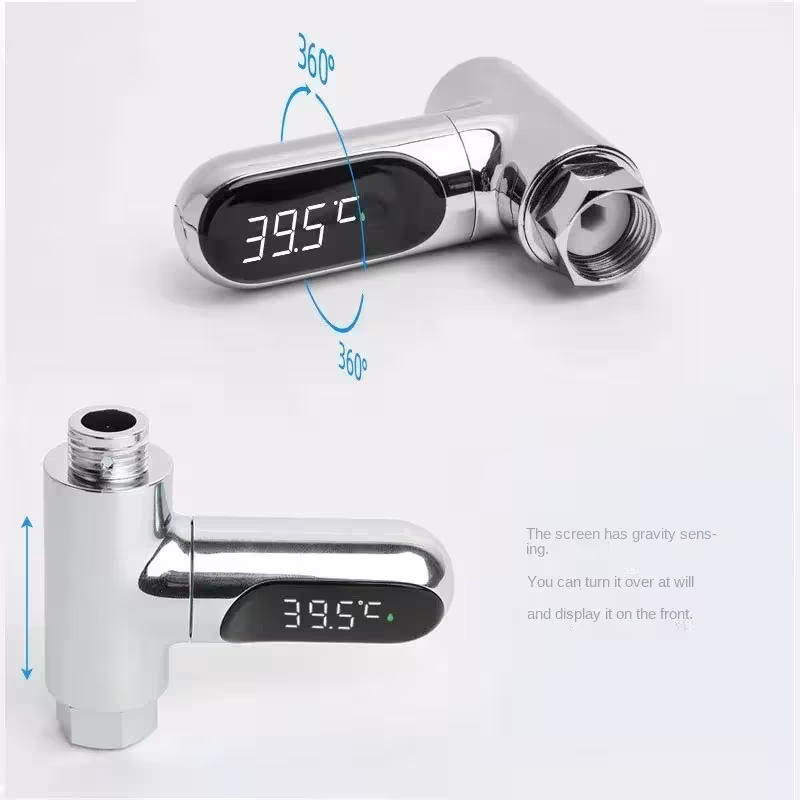 Misuratore digitale di temperatura dell'acqua con display elettronico per vasca idromassaggio, doccia e rubinetti domestici