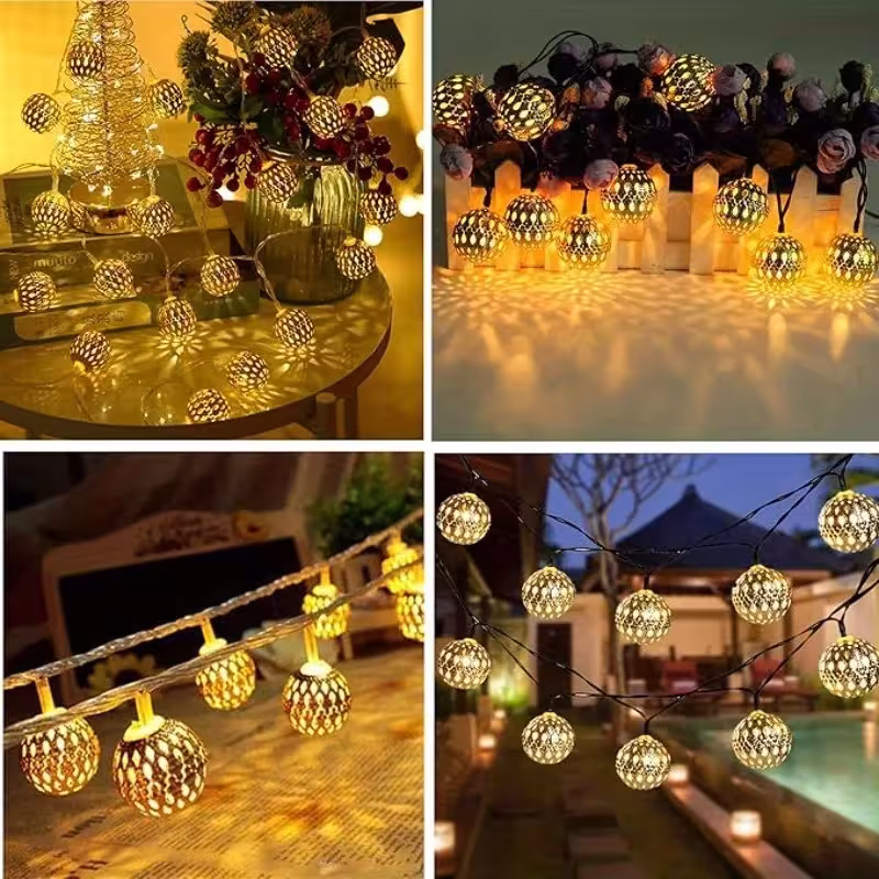 solar powered string lights