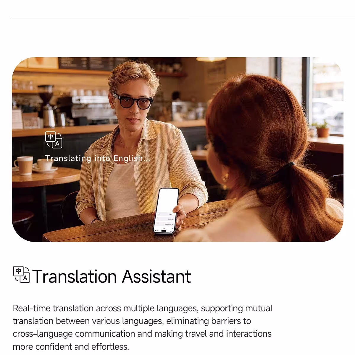 Smart glasses with translation