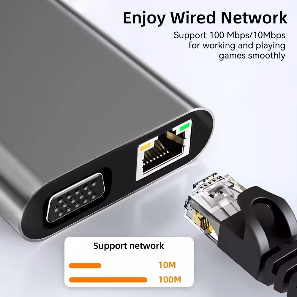 Adaptador USB C 11 en 1