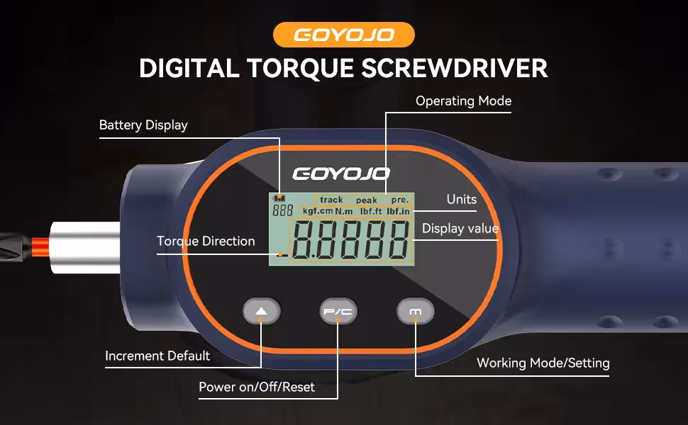 Digital torque screwdrivers