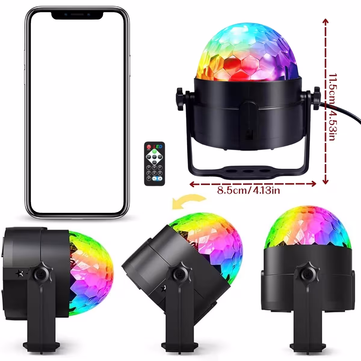 RGB scenos šviesos efektas