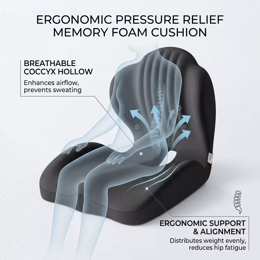 ergonominis sėdynės pagalvėlis