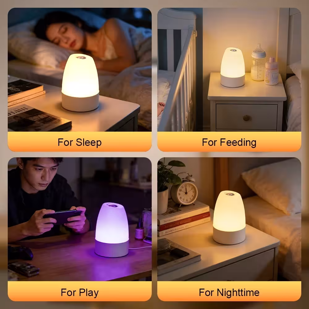 LED naktinė lempa su judesio sensoriumi