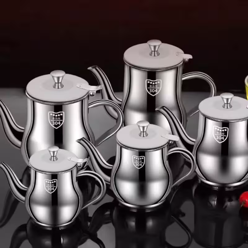 Stainless steel 316 oil pot with filter 1 pc. for kitchen