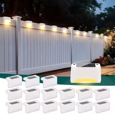 Outdoor solar LED lights for stairs, fences, terraces, and garden paths, waterproof IP65