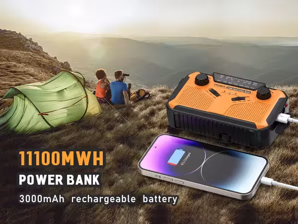 radio solar de emergencia