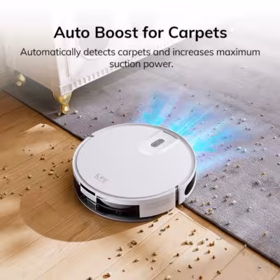 Robot aspirador ILIFE V20 con una potencia de succión de 5000Pa, navegación LiDAR y control a través de la aplicación.