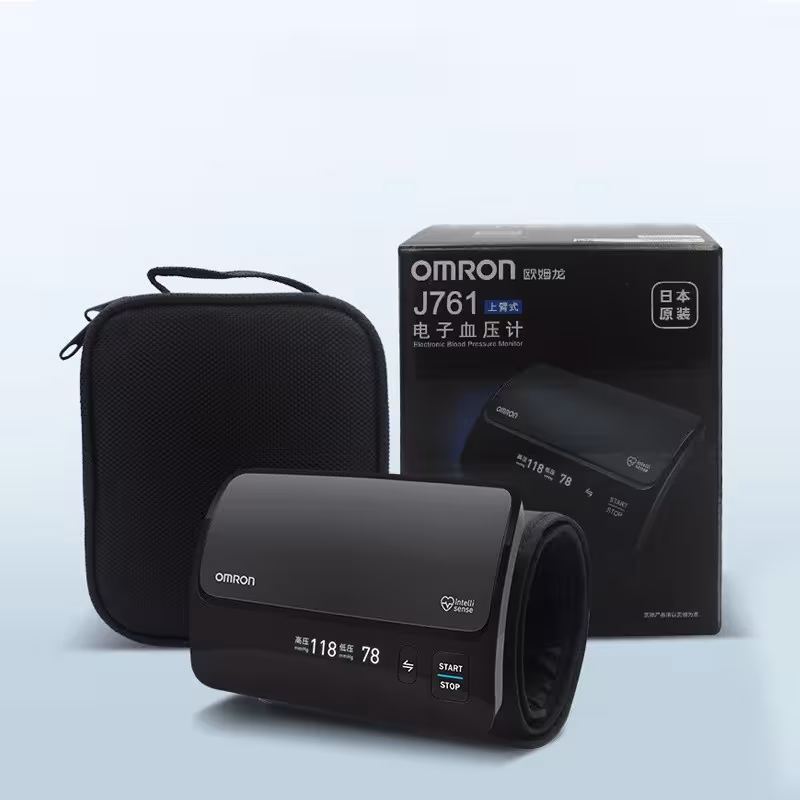 Omron J761 skaitmeninis kraujospūdžio matuoklis iš Japonijos rankų