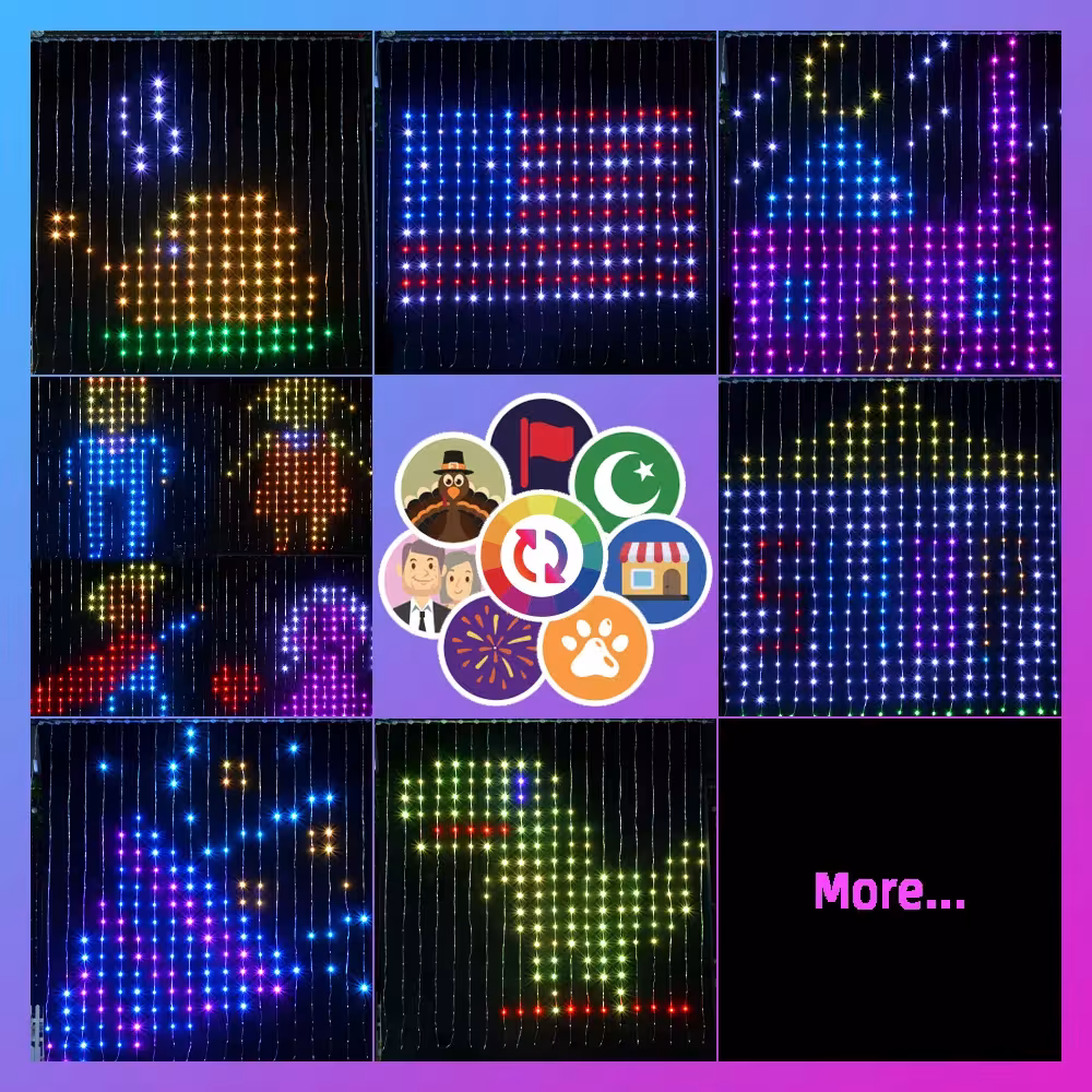 Guirlande lumineuse LED rideau