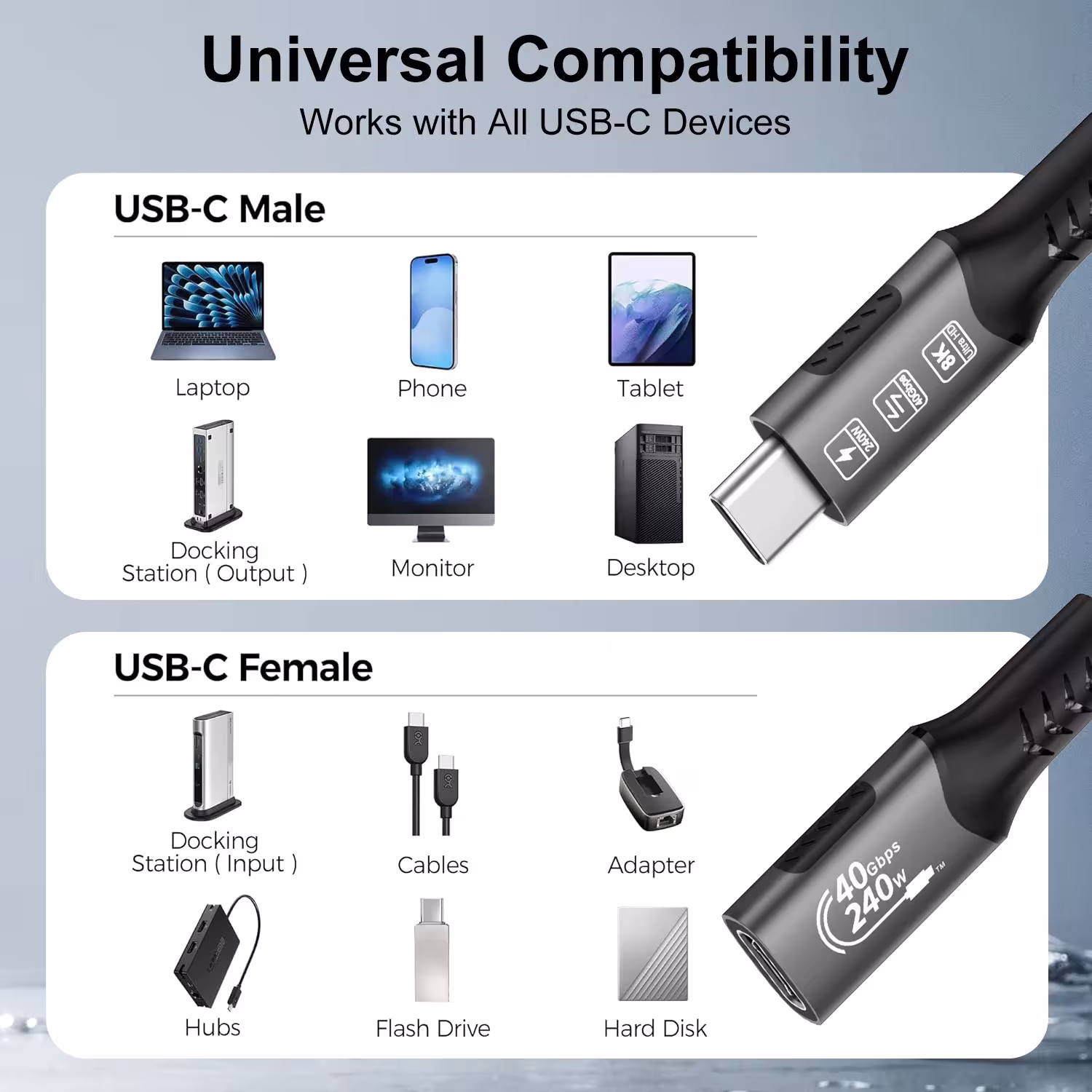 USB C extension cable