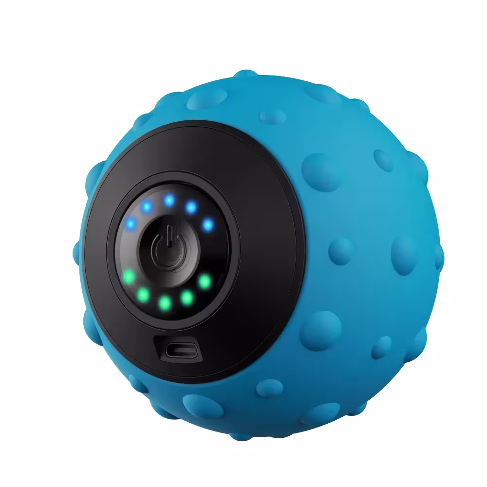 Pelota de masaje vibratoria para fascias, masajeador eléctrico para piernas y espalda para uso doméstico
