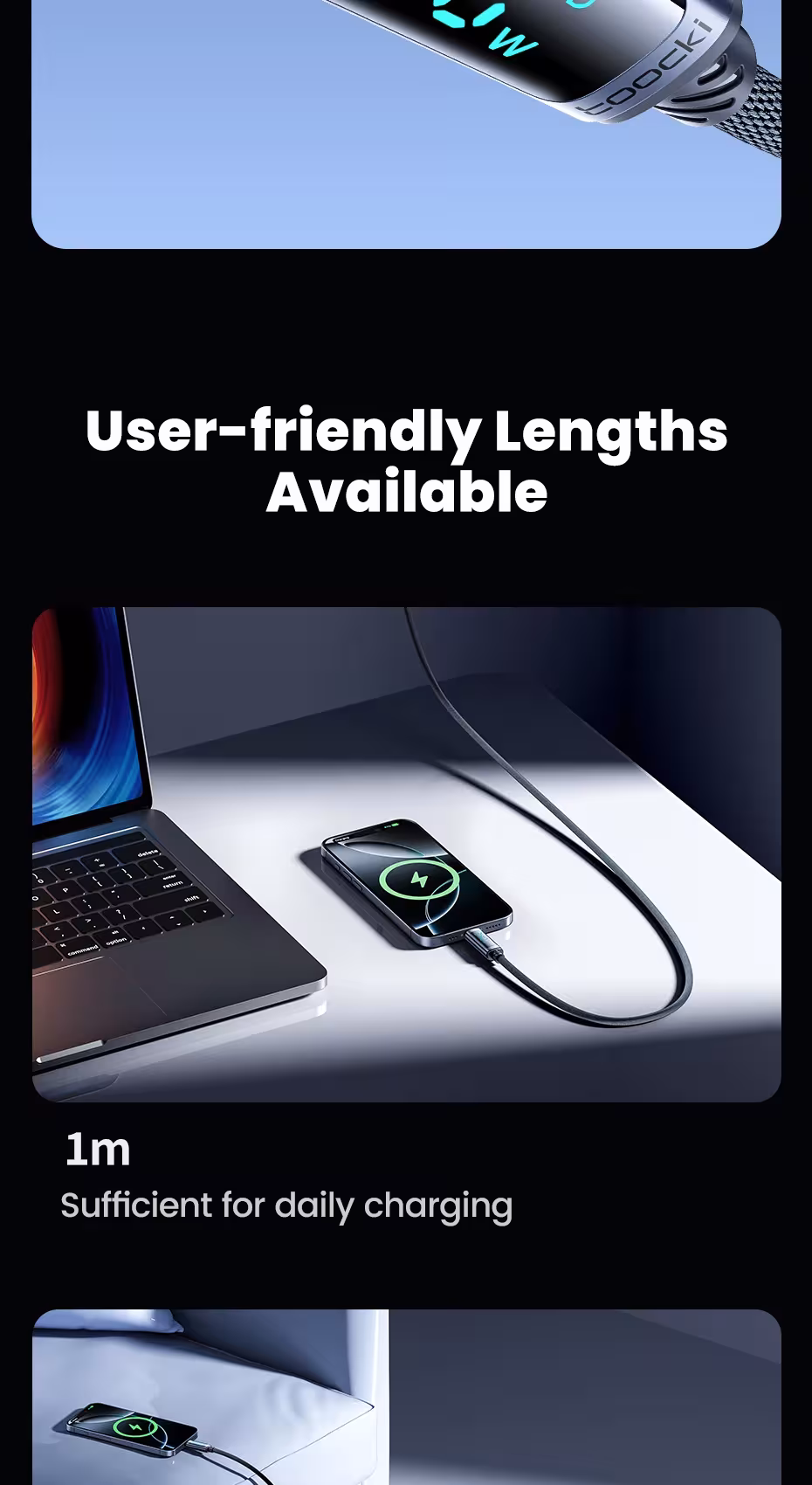 USB C kabelis 240W