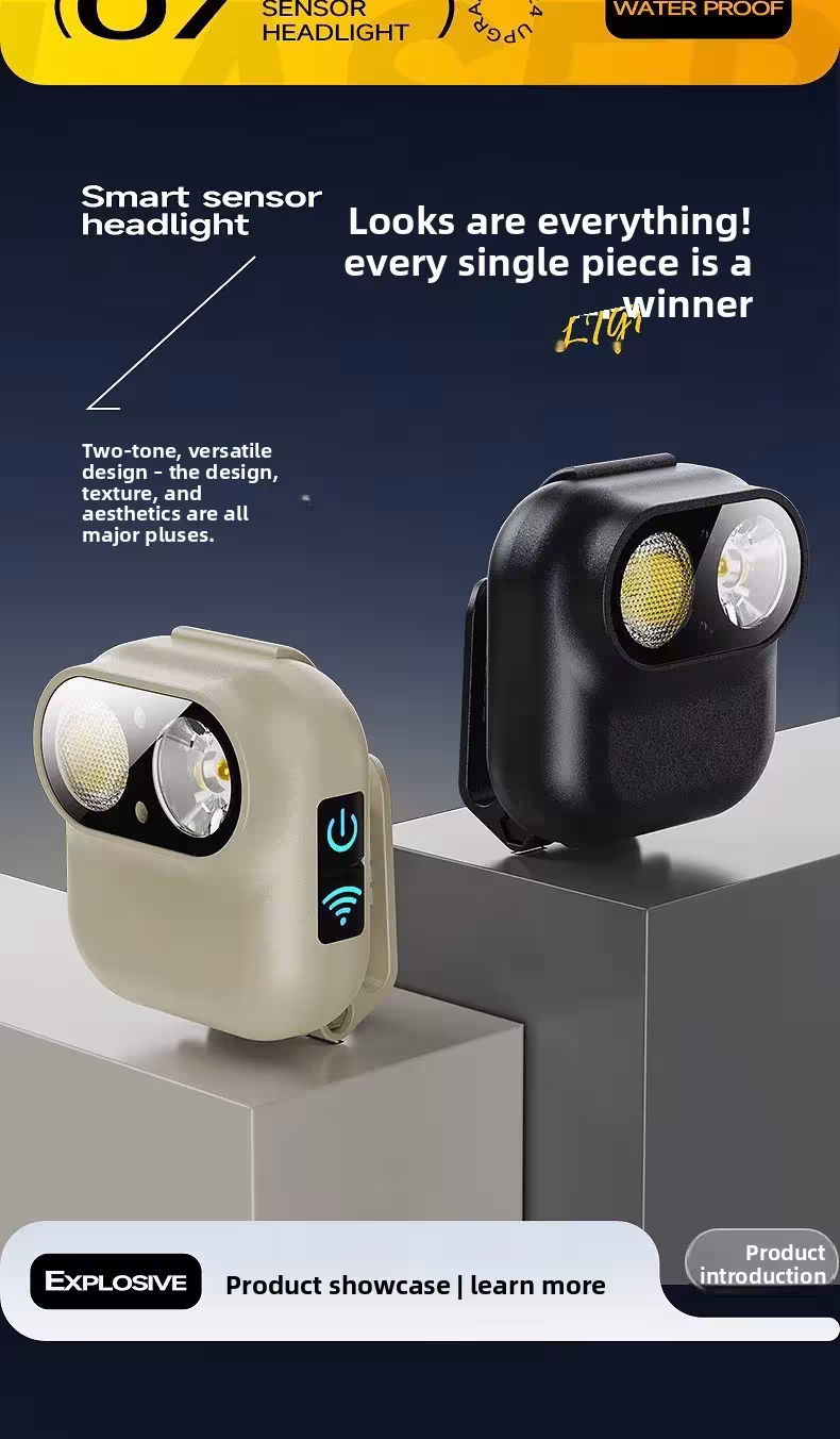 LED flashlight with sensor