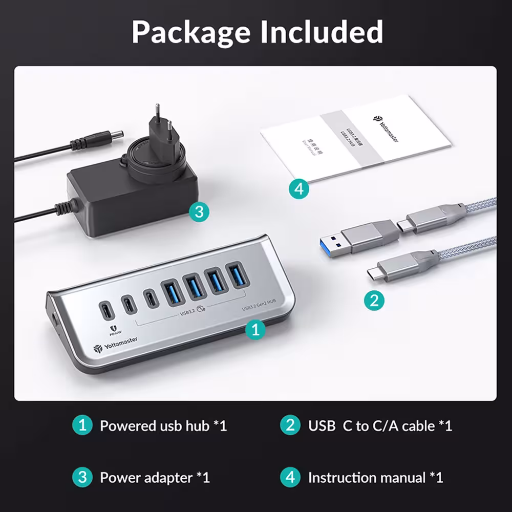 Divisor USB 7 en 1