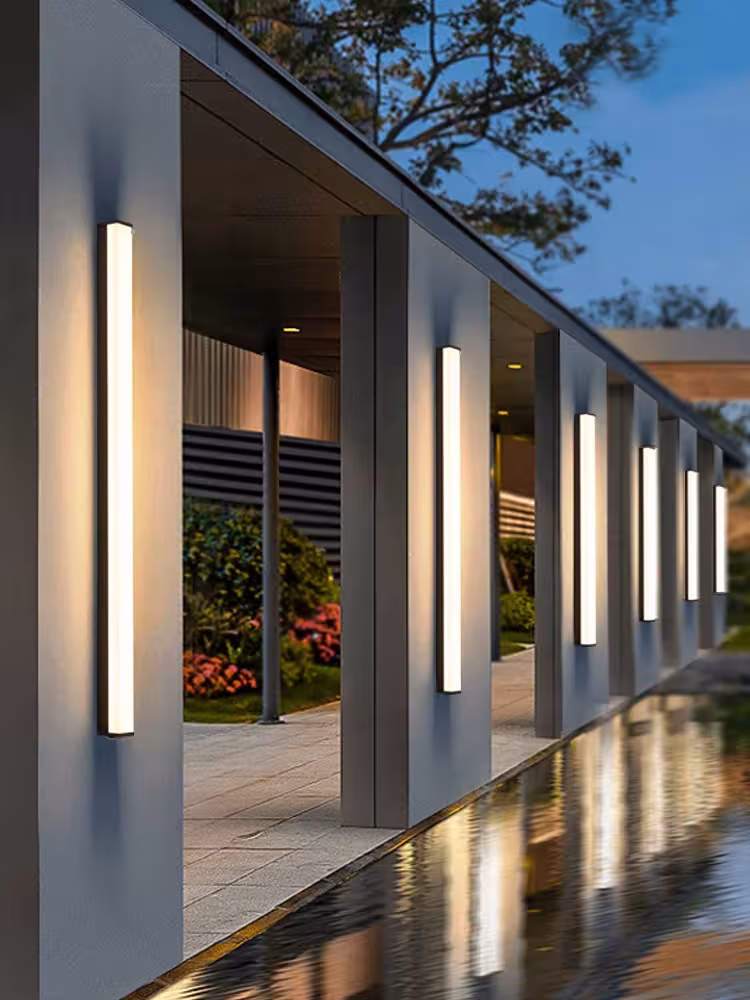 LED outdoor wall light IP65 waterproof for terrace, garden, veranda, garage door, modern design