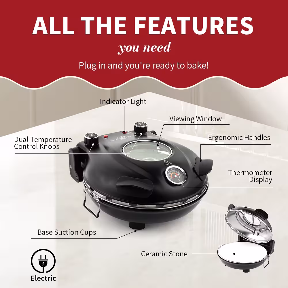 Electric pizza oven