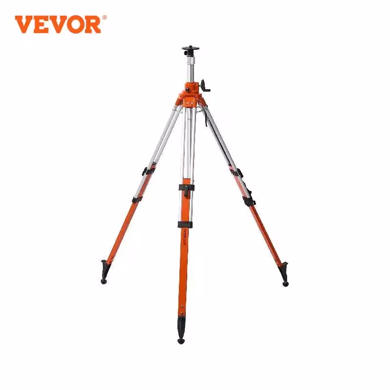 VEVOR sunkiam darbui skirtas lazerio trikojis stovas su aukščio reguliavimu, gulsčiuku ir sriegine 5/8 jungtimi