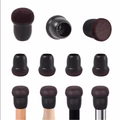 8 Pcs Chair Leg Protectors Round Silicone Furniture Leg Covers for Floor