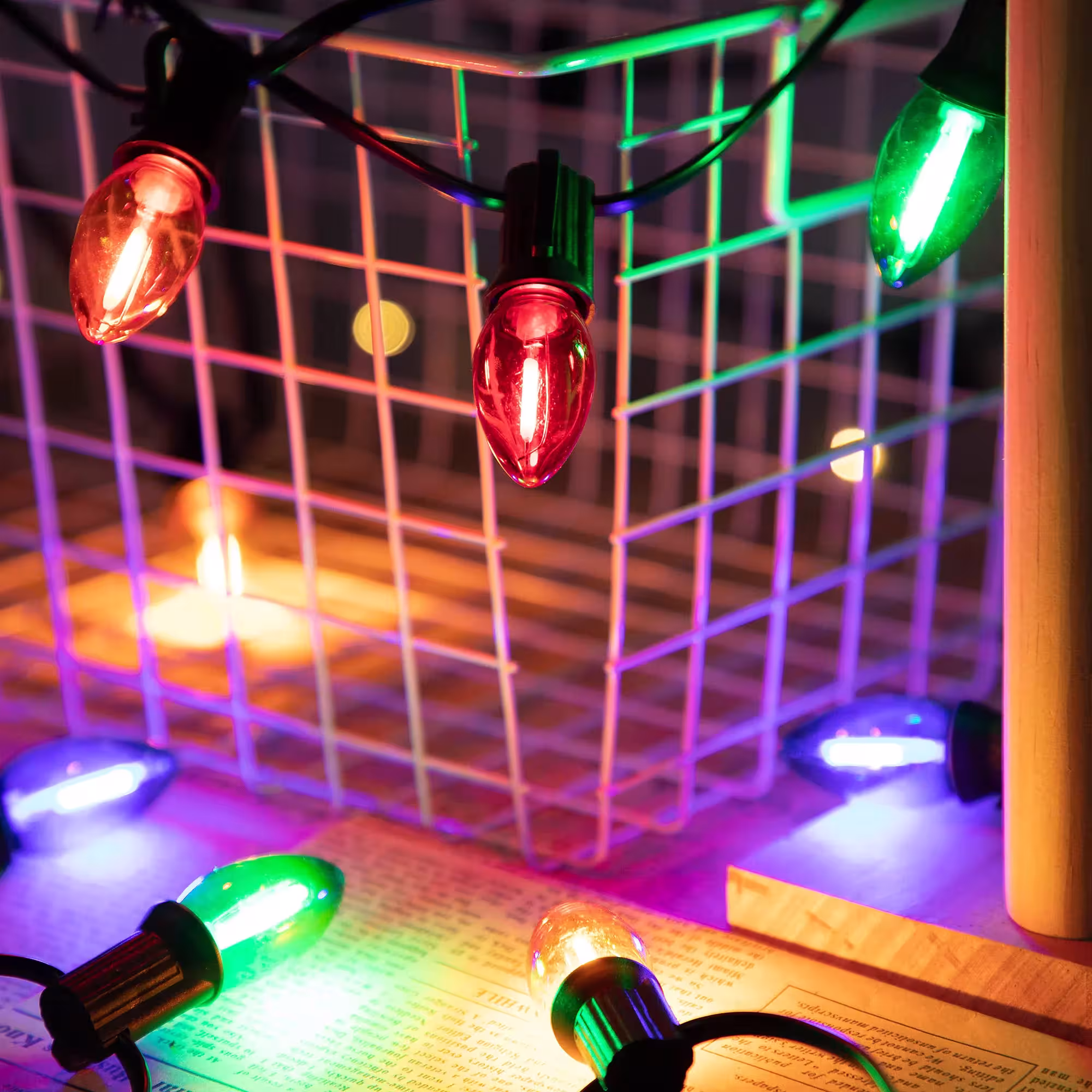 Solar LED string lights